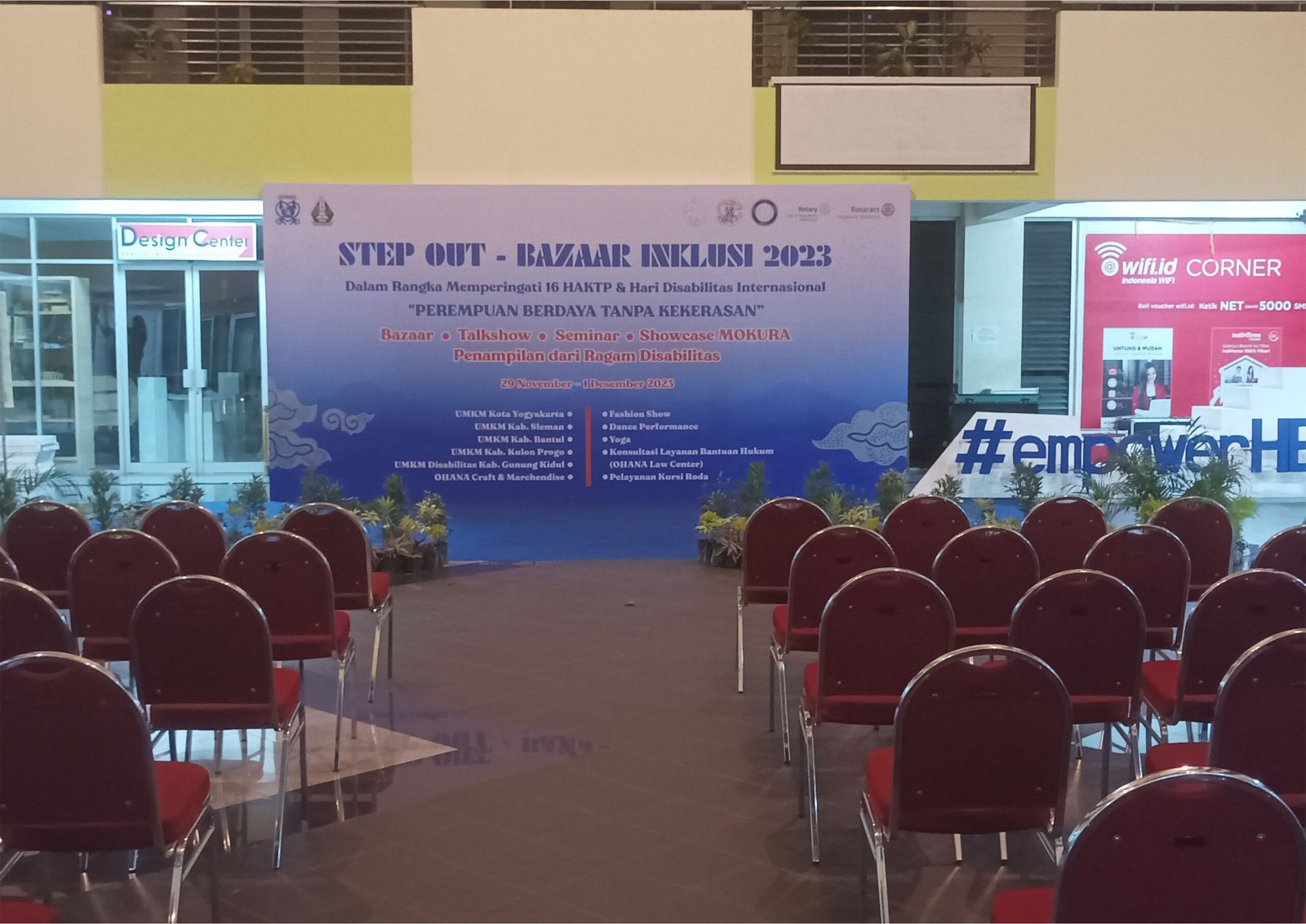 Jasa Backdrop Event Jogja 6x3 m