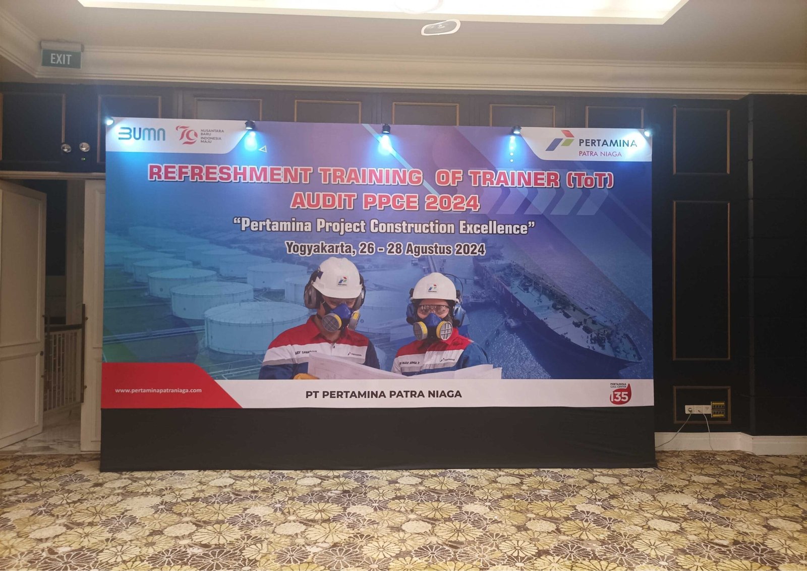 Training of Traner Backdrop Pertamina 01